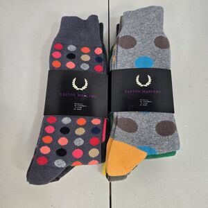 Easton Marlowe Bright Multi Color Men’s Socks 6-Pairs Fits Shoe Size 10-13 NWT